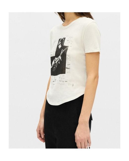 Ann Demeulemeester White Floor Curved-Hem T-Shirt