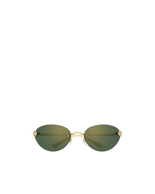 Cartier Green Cat-Eye Sunglasses