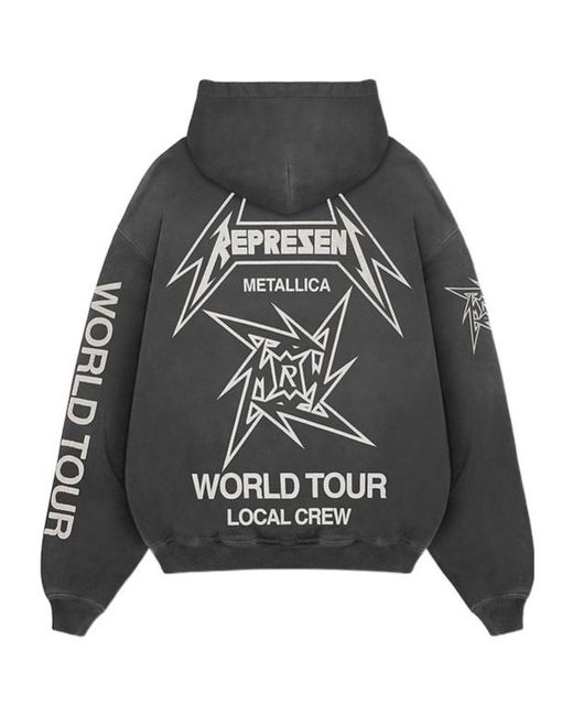 Represent Gray X Metallica 40 Year Anniversary Hoodie for men