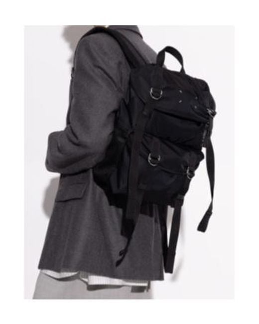 Maison Margiela Black High-Tech Medium Backpack for men