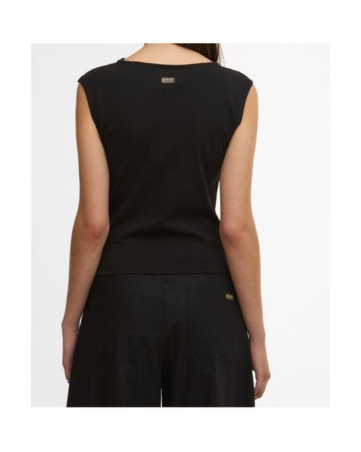 Barbour Black Sleeveless Top