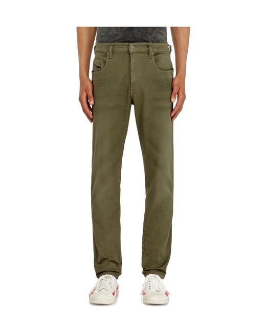 DIESEL Green D-Strukt Jeans for men