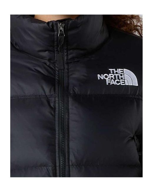 The North Face Black Nuptse Cropped Padded Jacket
