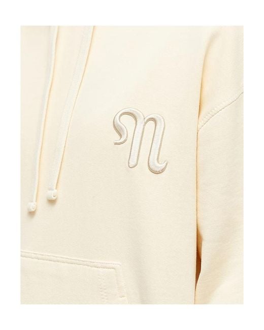 Nanushka Natural Logo Embroidered Hoodie