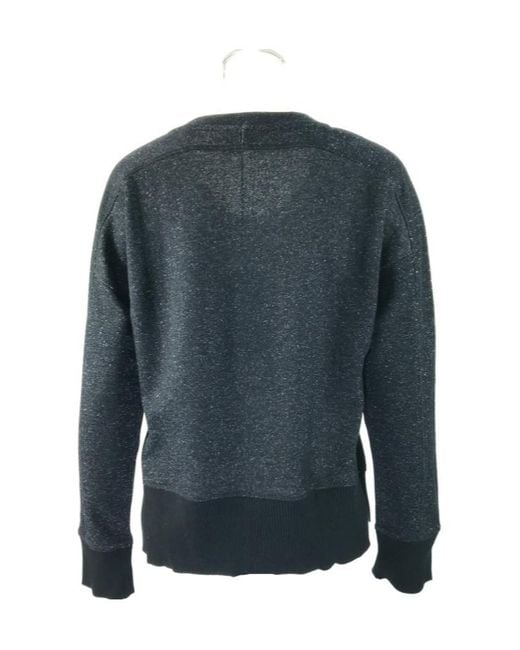 Armani Jeans Blue Round-Neck Long-Sleeved Sweater