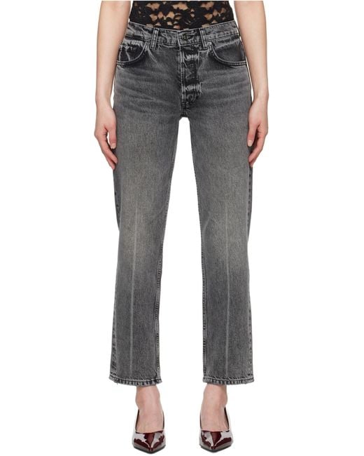 Anine Bing Gray Kate Jeans