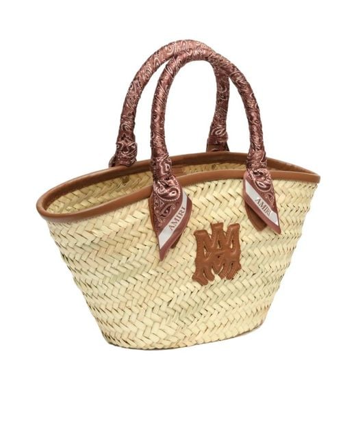 Amiri Metallic Ma Raffia Tote Bag