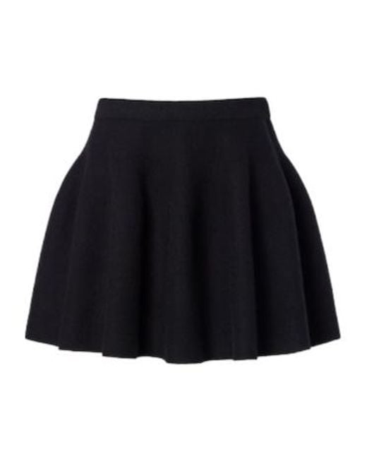 Lisa Yang Black Wren Cashmere Miniskirt