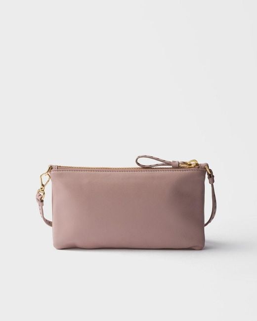 Prada Gray Zip-Up Pouch