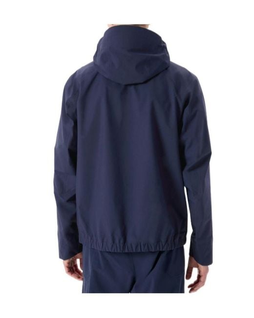 Veilance Blue Secant Lightweight Hooded Jacket for men
