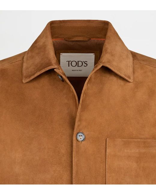 Tod's Brown Pashmy Shirt Jacket for men