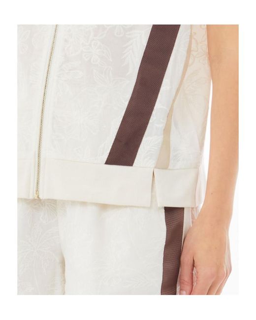 Liu Jo White Embroidered Vest
