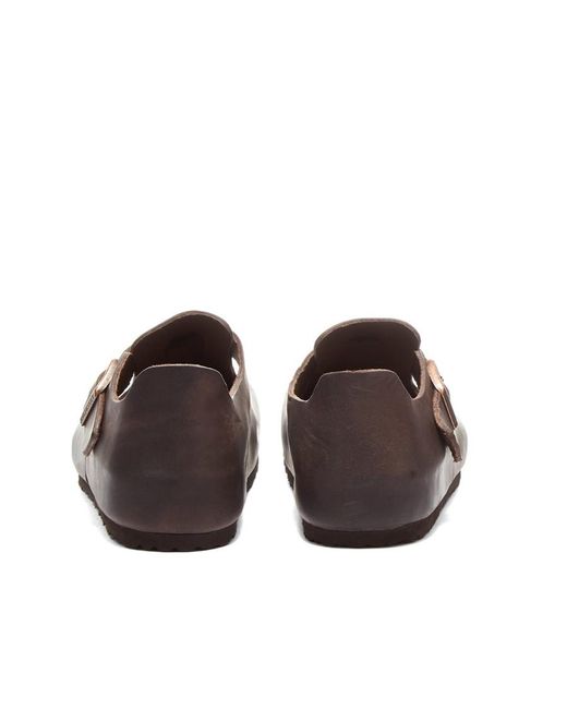 Birkenstock Brown Logo Flat Business Casual Shoes for men