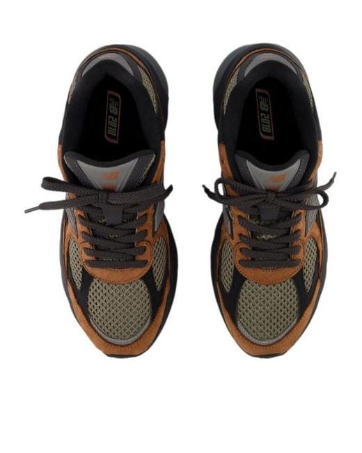 New Balance Brown 2010 Lace-Up Sneakers for men