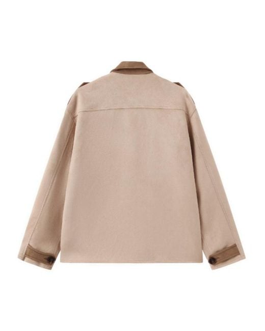 Marissa Chiara Natural Long-Sleeved Leather Jacket for men