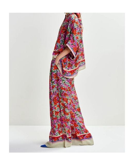 Essentiel Antwerp Red Floral Trousers