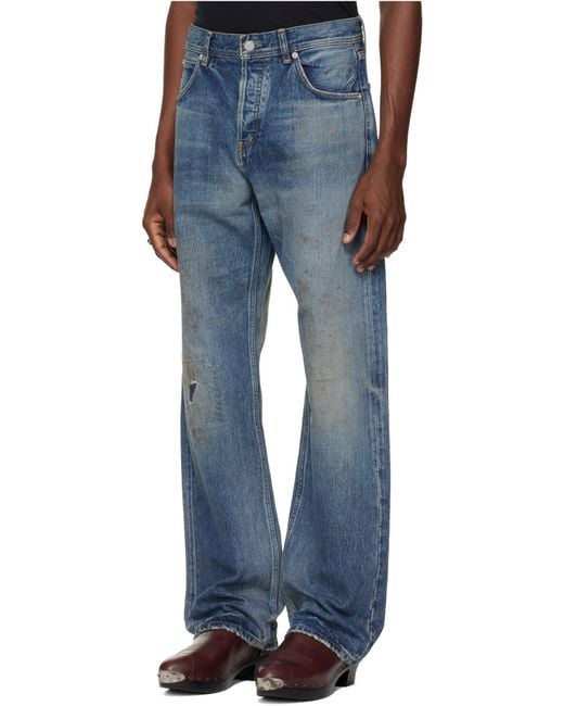 Enfants Riches Deprimes Blue Enfants Riches Déprimés Distressed Straight-Leg Jeans for men