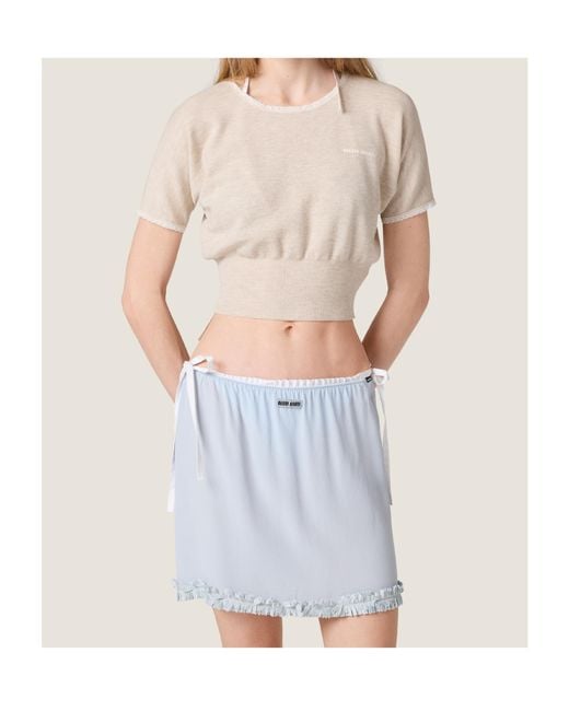 Miu Miu White Cashmere Sweater