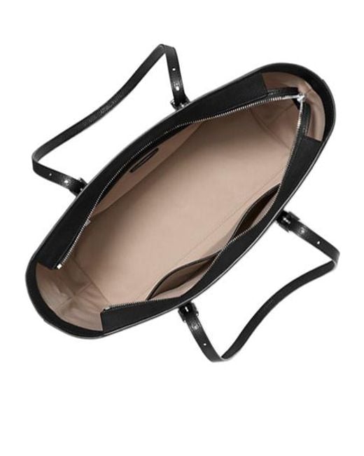 MICHAEL Michael Kors Black Logo-Plaque Tote Bag