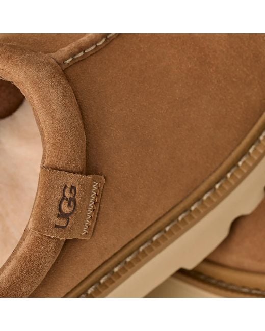 Ugg Brown Tasman Lug Topstitching Loafers for men