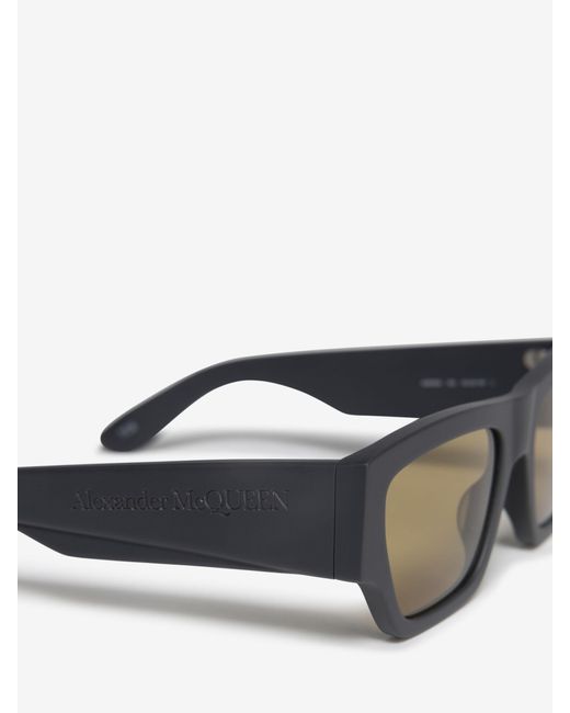 McQueen White Eyewear Square-Frame Sunglasses for men