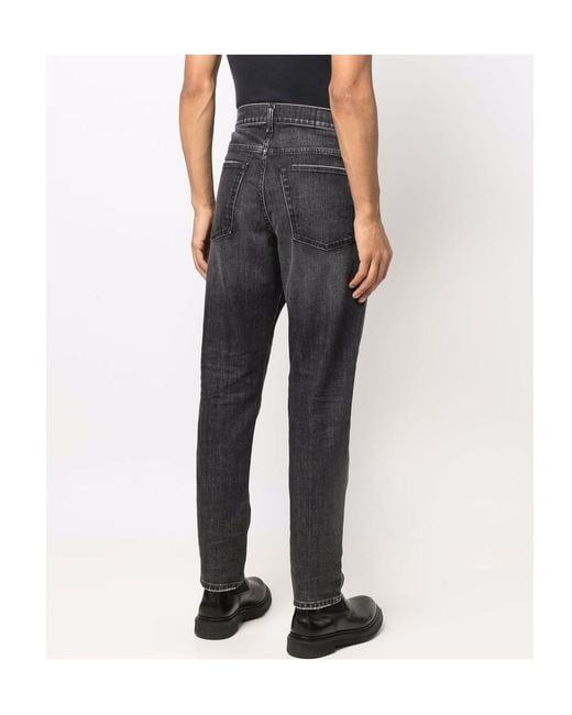 DIESEL Gray 2005 D-Fining Mide-Rise Tapered Jeans for men