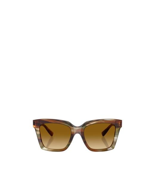 Dolce & Gabbana Metallic Eyewear Square Frame Sunglasses