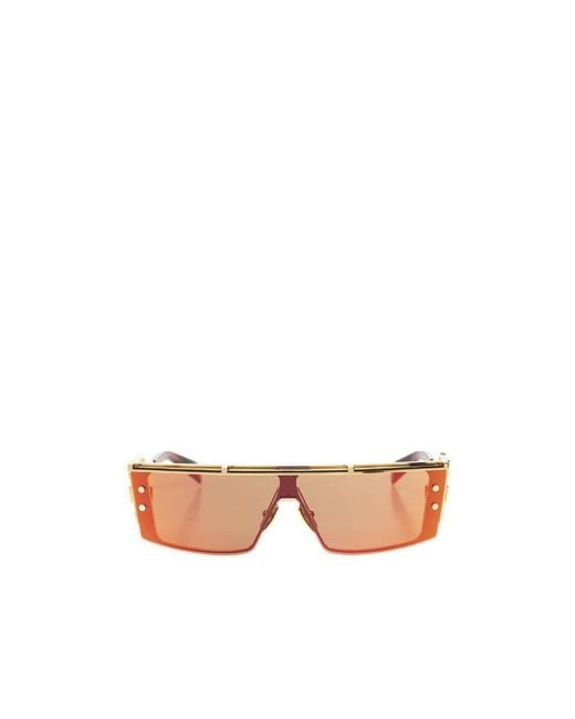 Balmain Pink Eyewear Wonder Boy Iii Rectangle Frame Sunglasses for men