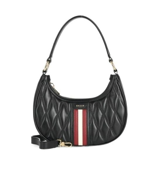 Bally Black Logo Details Shoulder Bag