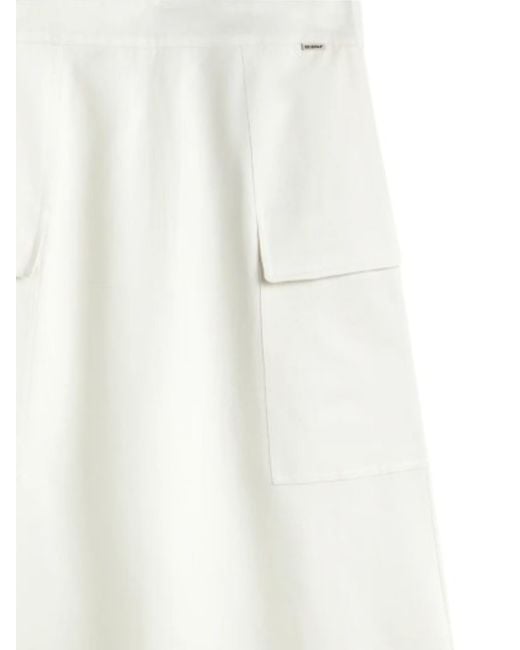Ecoalf White Joy Pocket Midi Skirt
