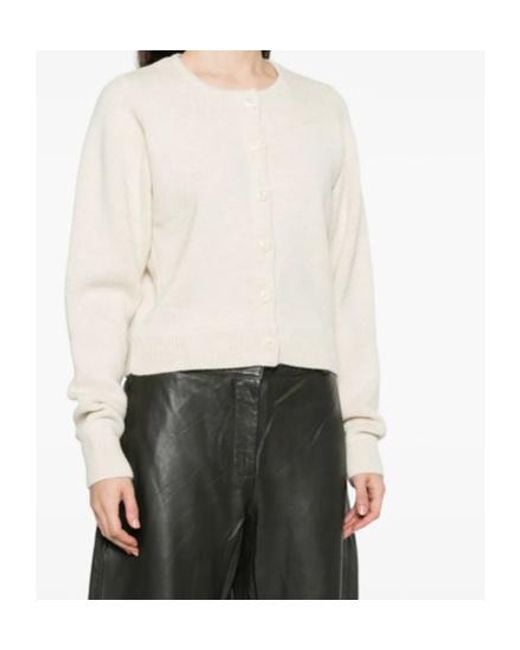 Lemaire White Button-Front Cardigan