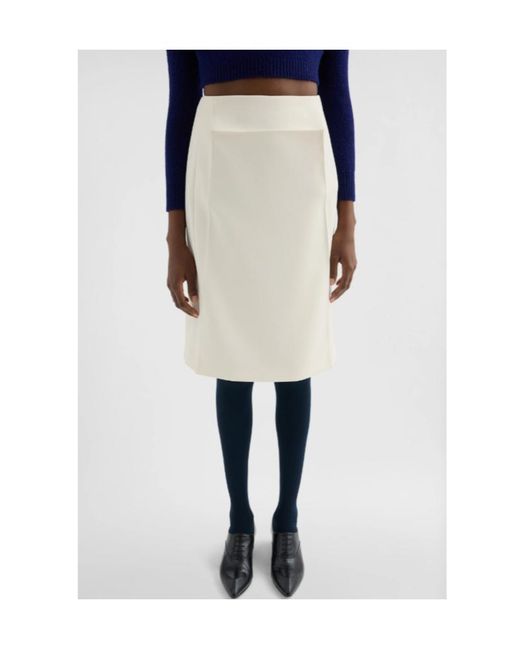 Jil Sander Natural Technical Crêpe Skirt