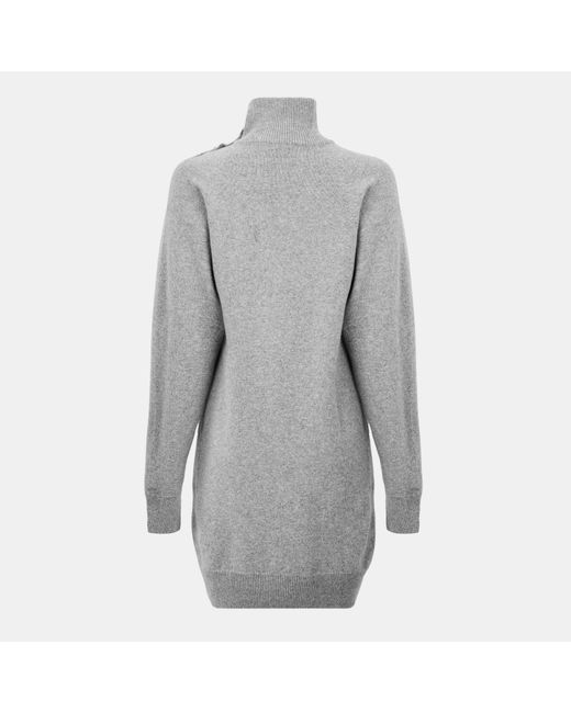 Balmain Gray Mini Dresses