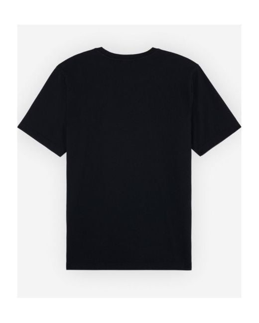 Maison Kitsuné Black Maison Kitsuné Speedy Fox Patch Comfort T-Shirt for men