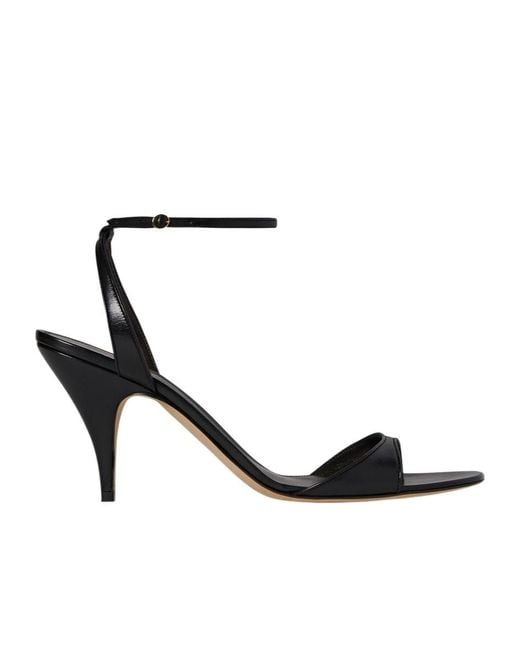 The Row White Open-Toed High-Heeled Sandals