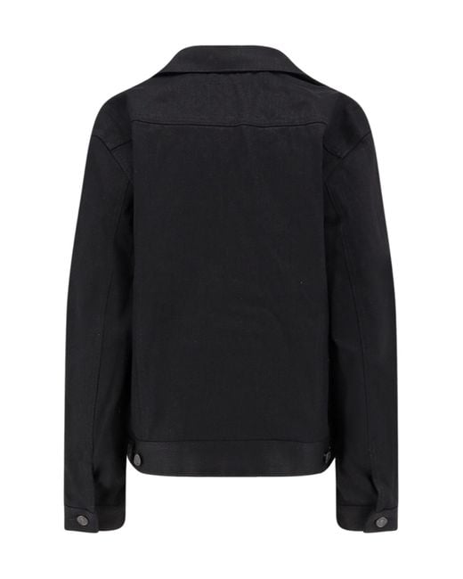Balenciaga Black Giacca Di Jeans Standing