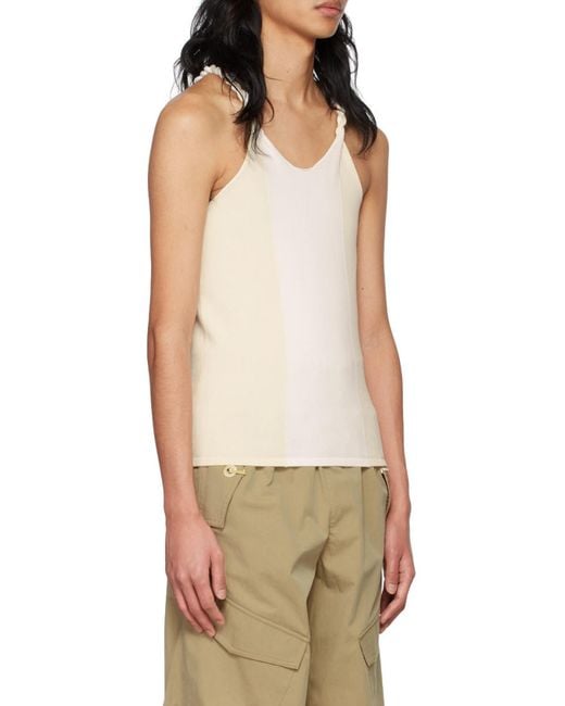 Dion Lee Natural Rope-Detail Tank Top