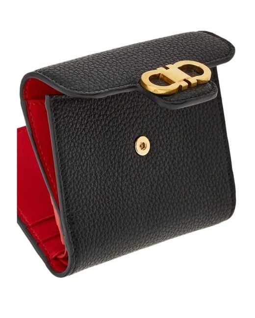 Ferragamo Black Gancini Wallet
