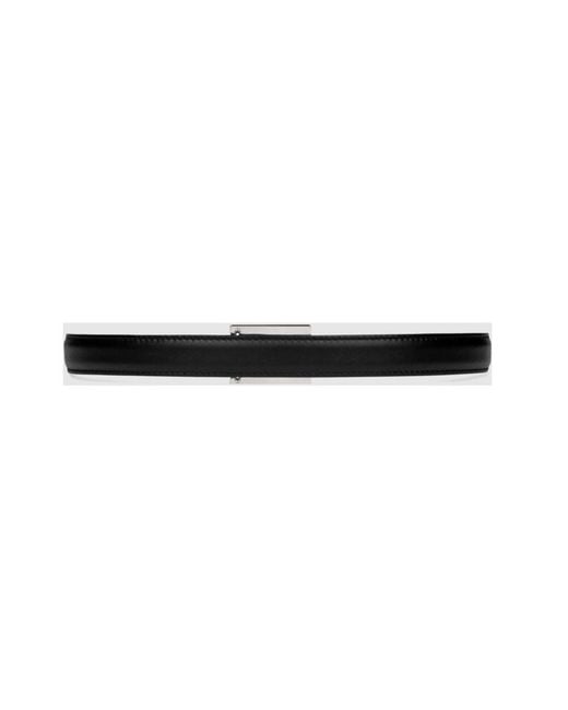 Gucci Black Leather Belt With Square G Buckle