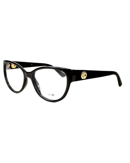 Gucci White Logo Detail Flat Lens