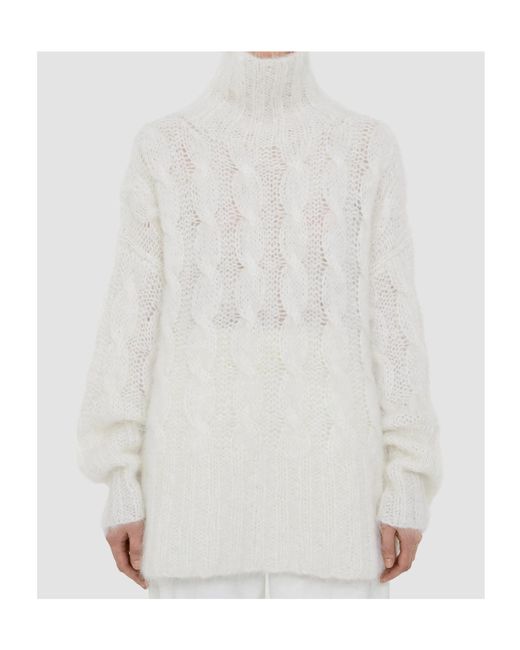Joseph White Oversized V-Neck Sweater