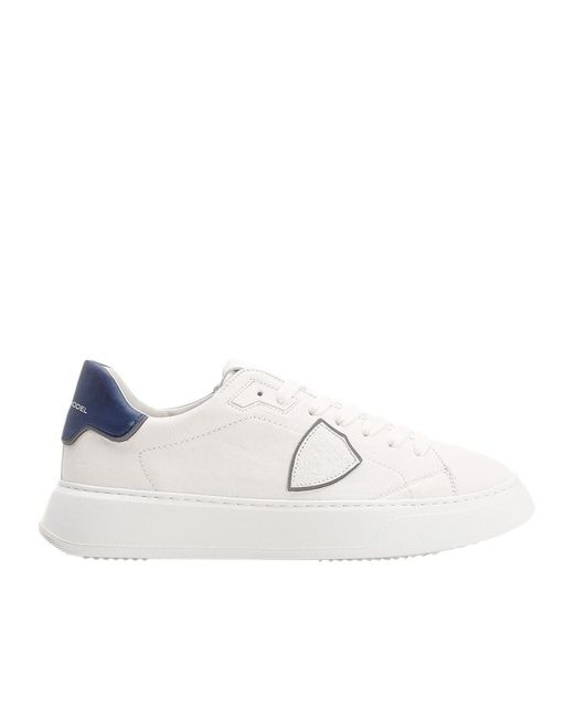 Philippe Model White Laced Sneakers for men