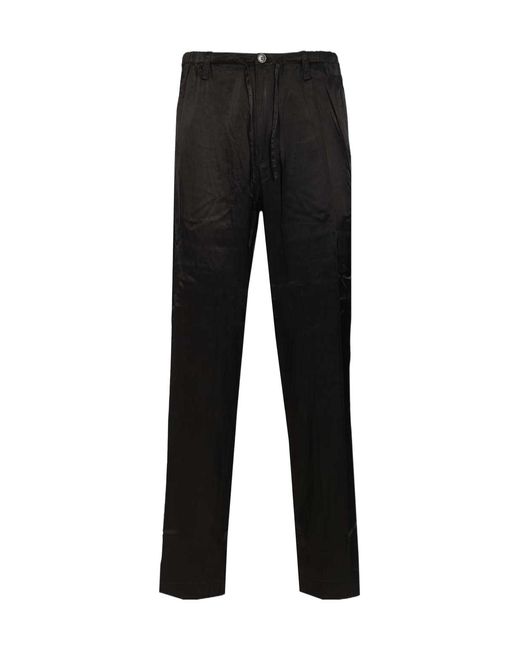 Dries Van Noten Black Straight Leg Pants for men
