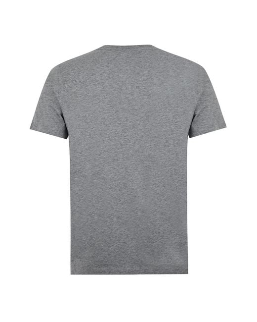 Moncler Gray Logo T-Shirt Three-Pack for men