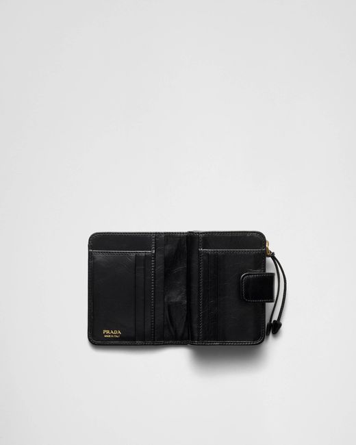 Prada Black Small Leather Wallet