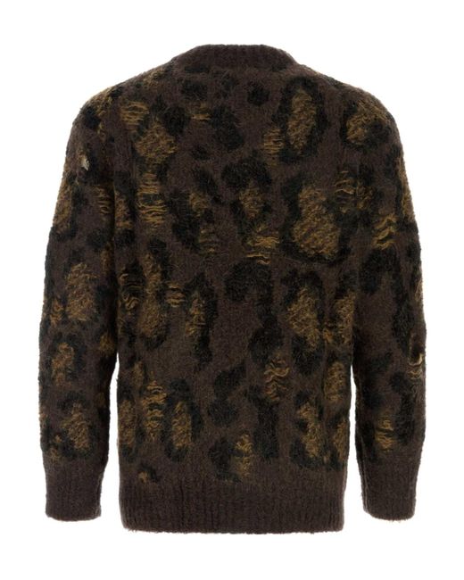Junya Watanabe Black Distressed Jumper for men