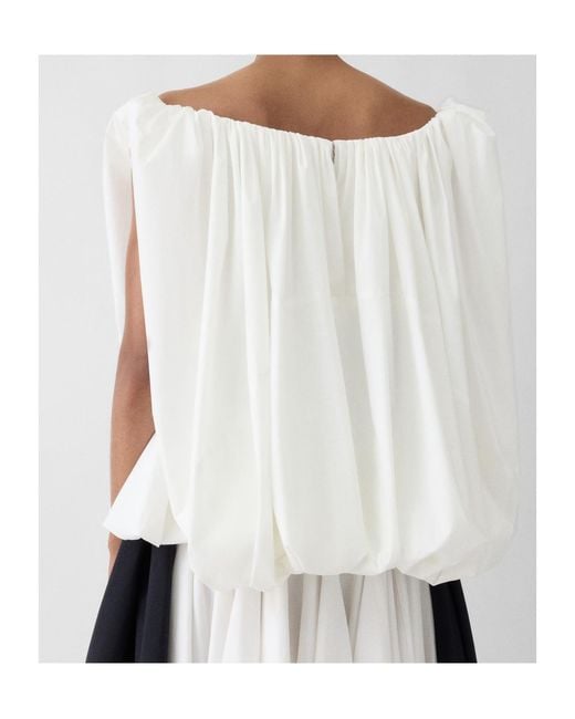Jacquemus White Draped Top