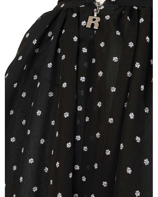 ROTATE BIRGER CHRISTENSEN Black Polka Dot Top