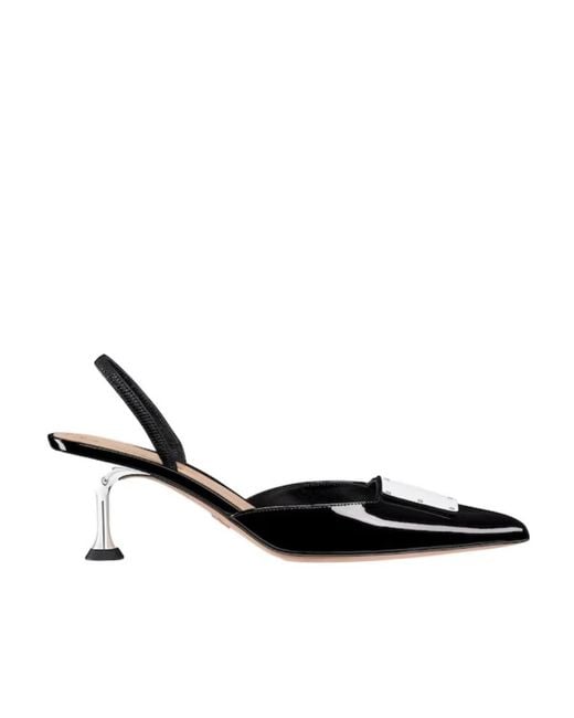 Dior White La Parisienne Slingback Pump