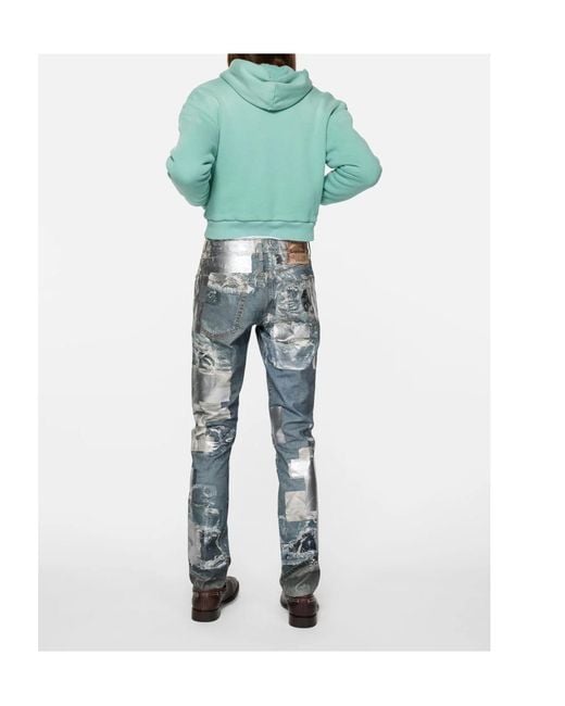 Acne Green Zip Hoodie for men